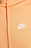 Nike Sportswear Hoodie Fleece Şardonlu Kapüşonlu Bol Kesim Sweatshirt Kavun