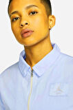 Nike Jordan Flight Woven Blue Jacket Loose Fit Bol Kesim Kısa Kadın Ceket Mavi