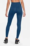 Nike One Performance Leggings Dri-Fit Toparlayıcı İç Cepli Petrol Mavi Tayt
