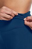 Nike One Performance Leggings Dri-Fit Toparlayıcı İç Cepli Petrol Mavi Tayt