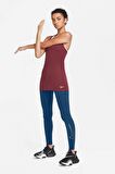 Nike One Performance Leggings Dri-Fit Toparlayıcı İç Cepli Petrol Mavi Tayt