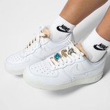 Nike Air Force 1 Low Premium'Jevels'Leather Womens Sneaker Hakiki Deri Kadın Günlük Spor Ayakkabı Beyaz