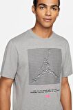 Nike Jordan Graphic Short Sleeve Tee Jordan 23 Nostaljik Grafikli Erkek Tişört Gri