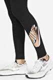 Nike Sportswear Essential High Rise Leggings Yüksek Belli Pamuklu Siyah Tayt DM