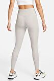 Nike One Performance Dance Leggings Dri-Fit Toparlayıcı İç Cepli Bej Tayt