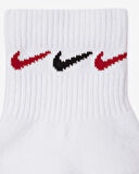 Nike Dri Fit Everyday Plus Cushioned Training Ankle Socks (3 Pairs) Unisex Çeyrek Bilekli Çorap 3 Çift Beyaz