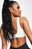 Nike Training Alpha Padded Adjustable Dri Fit High Support Sports Bra White Kadın Spor Bra Beyaz