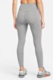 Nike One Dri Fit Training Printed Grey Leggings Toparlayıcı 2 İç Cepli Gri Tayt