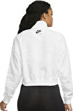 Nike Air Women's Fleece 1/4 Zip Sweatshirt Kadın Çeyrek Fermuarlı Sweatshirt Beyaz