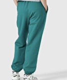 Nike Solo Swoosh Fleece Pant Pamuklu Bol Kesim Yüksek Bel Kadın Eşofman Altı Yeşil