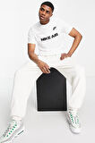 Nike Air Logo Cotton Men's White T-shirts Erkek Pamuklu Tişört Beyaz