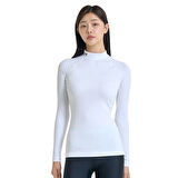 Cg Authentics Mockneck Kadın Beyaz Antrenman T-Shirt 1368702-100