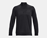 Under Armour Ua Armour Fleece 1/4 Zip Erkek Günlük Uzun Kollu Tişört 1373358-001 Siyah