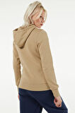 The North Face Women's Drew Peak Pull Hoodie Flax Kadın Kapüşonlu Sweatshirt Bej