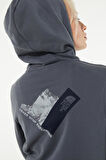 The North Face Women's New Climb Hoodie Vanadis Gray Kadın Kapüşonlu Sweatshirt Gri