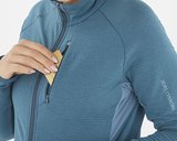 Salomon ESSENTIAL LIGHTWARM Kadın Outdoor Polar Ceket LC2225000 Mavi
