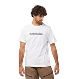 Salomon Sal Logo Perf Ss Tee M Erkek T-Shirt LC2245500 Beyaz