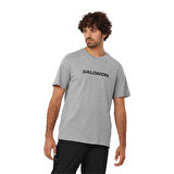Salomon Sal Logo Perf Ss Tee M Erkek T-Shirt LC2245600 Gri