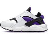 Nike Air Huarache Sneaker Unisex Gerçek Deri Tekstil Günlük Spor Ayakkabı Beyaz Mor
