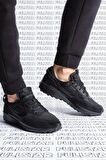 Nike Waffle Debut Leather Black Sneaker Hakiki Deri Siyah Spor Ayakkabı