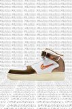 Nike Air Force 1 Mid QS Leather Hakiki Deri Mücevher Ale Brown Kahverengi Sneaker Ayakkabı
