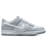 Nike Dunk Low Leather Unisex Sneaker Hakiki Deri Günlük Spor Ayakkabı Gri