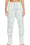 Nike Sportswear Jersey Mid Rise Loose Fit Women's Cloud Dye Kadın Bol Kesim Eşofman Altı Beyaz Mavi