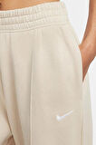 Nike Sportswear Regular Fit Pant Bol ve Uzun Kesim Eşofman Altı Krem
