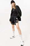 Nike Jordan Essential Diamond Loose Fit Shorts Kadın Dokuma Geniş Kalıp Şort Siyah