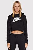 Nike Sportswear Essential Hoodie Kapüşonlu Sweatshirt Siyah DR