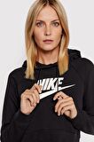Nike Sportswear Essential Hoodie Kapüşonlu Sweatshirt Siyah DR
