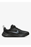 Nike Downshifter 12 Kids Black PSV Kız Çocuk Çırtlı Bantlı Yürüyüş Koşu Ayakkabısı Siyah