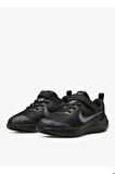 Nike Downshifter 12 Kids Black PSV Kız Çocuk Çırtlı Bantlı Yürüyüş Koşu Ayakkabısı Siyah
