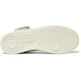 Nike Air Force 1 AF1 Mid Leather Unisex Sneaker Hakiki Deri Bilekli Günlük Spor Ayakkabı Kırık Beyaz