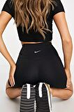 Nike Yoga Dri Fit High Rise Soft Tight Shorts Black Yüksek Belli Esnek Yumuşak Biker Şort Siyah