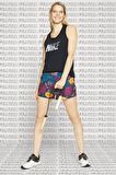 Nike Tee Dri Fit Tank Top Cotton Pamuklu Askılı Siyah Kadın Atlet