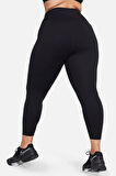 Nike Universa Medium Support High Rise 7/8 Length Training (Plus Size) Tight Kadın 2 Cepli Antrenman Taytı Siyah