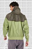 Nike Sportswear Windrunner Jacket Blue Green Kapüşonlu Erkek Ceketi Yeşil Haki