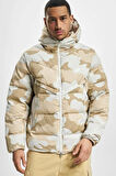 Nike Sportswear Therma Fit Kamuflaj Erkek Kapüşonlu Mont Krem