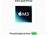 APPLE MRYP3TU/A/Macbook Air/M3/8/256/10/15 inç/Gümüş