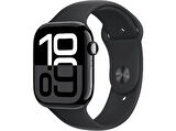 APPLE Watch Series 10 GPS + Cellular 42mm Jet Black Aluminium Case with Black Sport Band - S/M