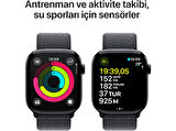 APPLE Watch Series 10 GPS + Cellular 46mm Jet Black Aluminium Case with Ink Sport Loop