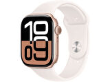 APPLE Watch Series 10 GPS + Cellular 46mm Rose Gold Aluminium Case with Light Blush Sport Band - S/M