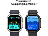 APPLE Watch Ultra 2 GPS + Cellular 2024 49mm Natural Titanium Case with Navy Ocean Band