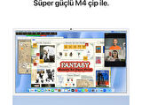 APPLE 24 inç iMac with Retina 4.5K display: Apple M4 chip with 10‑core CPU and 10‑core GPU, 16GB, 256GB SSD Mavi
