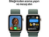 APPLE Watch SE GPS 2024 40mm Starlight Aluminium Case with Lake Green Sport Loop