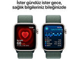 APPLE Watch SE GPS 2024 44mm Starlight Aluminium Case with Lake Green Sport Loop