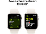 APPLE Watch SE GPS + Cellular 40mm Starlight Aluminium Case with Starlight Sport Band - S/M