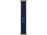 APPLE 49mm Blue Trail Loop M/L Saat Kordonu Natural Titanium Finish Saat Kayışı