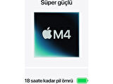 APPLE MW103TU/A/MacBook Air/Apple M4 İşlemci (10 Çekirdek CPU-10 Çekirdek GPU)/16GB RAM/512GB SSD/13.6"/ Yıldız Işığı